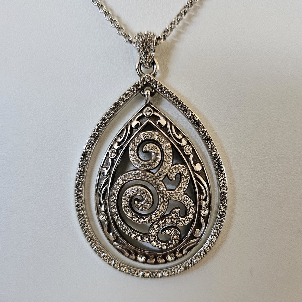 Brighton Collectibles Shiraz Mixed Metal Crystal Accent Teardrop Necklace